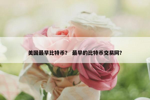 美国最早比特币？ 最早的比特币交易网？