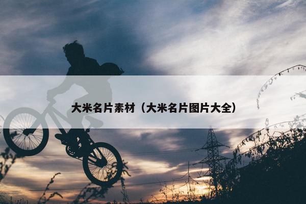 大米名片素材（大米名片图片大全）