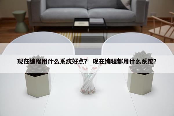 现在编程用什么系统好点？ 现在编程都用什么系统？