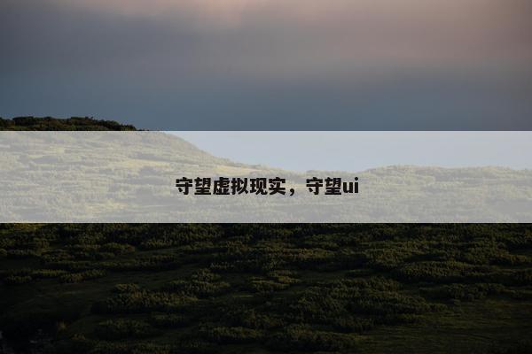 守望虚拟现实，守望ui