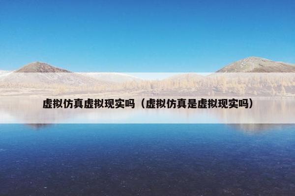 虚拟仿真虚拟现实吗（虚拟仿真是虚拟现实吗）