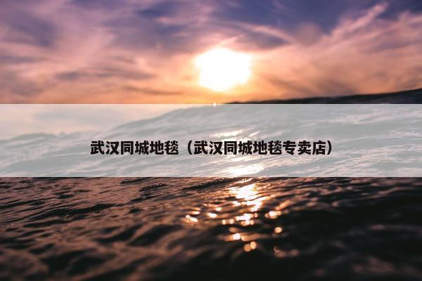武汉同城地毯（武汉同城地毯专卖店）