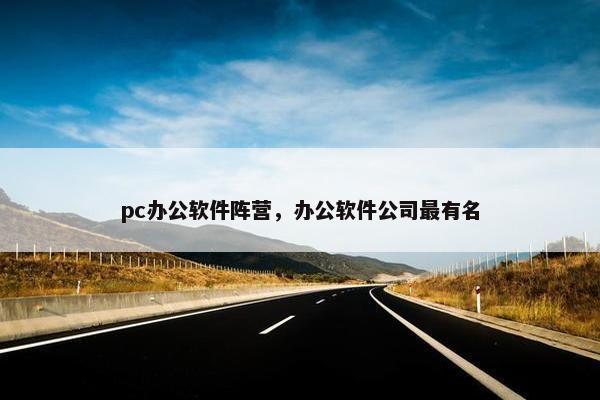 pc办公软件阵营，办公软件公司最有名