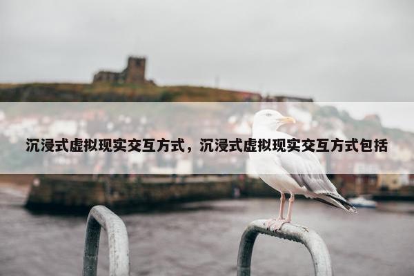 沉浸式虚拟现实交互方式，沉浸式虚拟现实交互方式包括