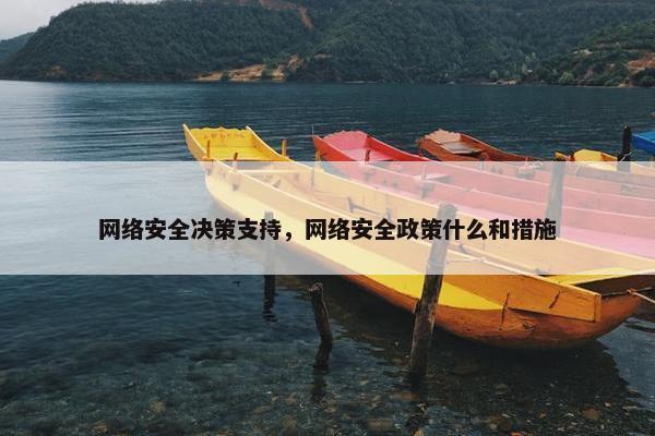 网络安全决策支持，网络安全政策什么和措施