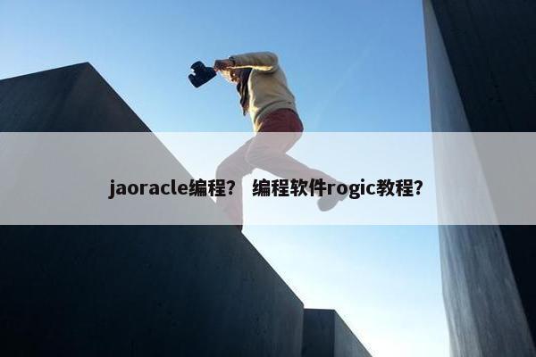 jaoracle编程？ 编程软件rogic教程？