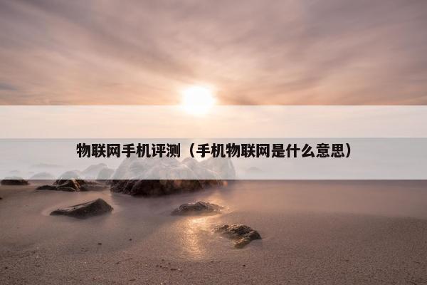 物联网手机评测（手机物联网是什么意思）