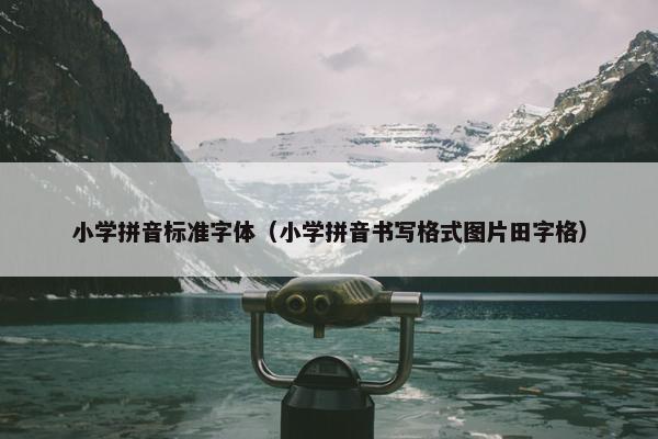 小学拼音标准字体（小学拼音书写格式图片田字格）