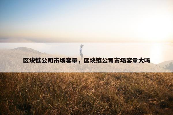 区块链公司市场容量，区块链公司市场容量大吗