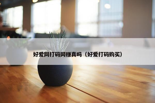 好爱网打码网赚真吗（好爱打码购买）