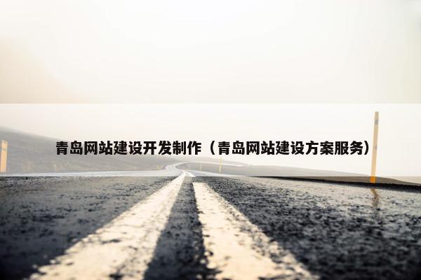 青岛网站建设开发制作（青岛网站建设方案服务）