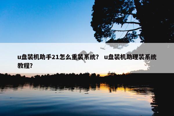 u盘装机助手21怎么重装系统？ u盘装机助理装系统教程？
