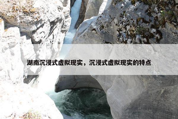 湖南沉浸式虚拟现实，沉浸式虚拟现实的特点