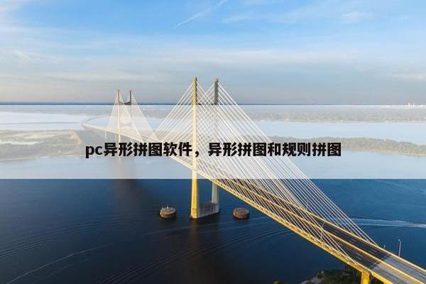 pc异形拼图软件，异形拼图和规则拼图