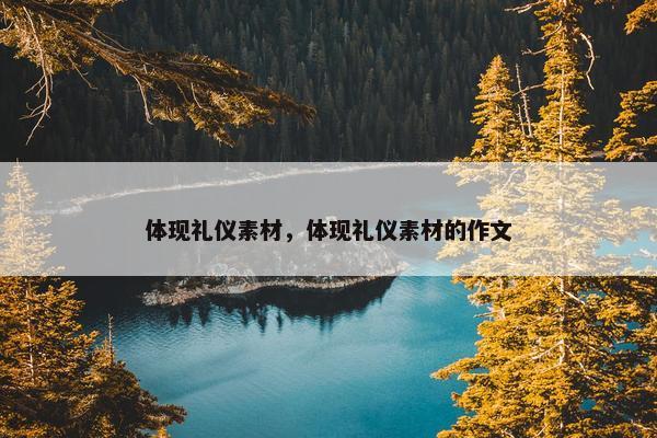 体现礼仪素材，体现礼仪素材的作文
