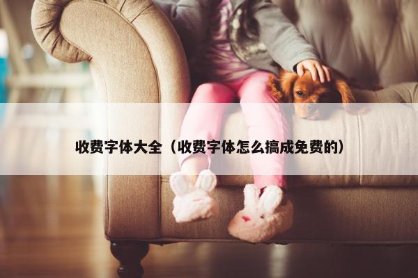 收费字体大全（收费字体怎么搞成免费的）