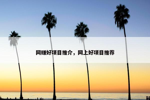 网赚好项目推介，网上好项目推荐
