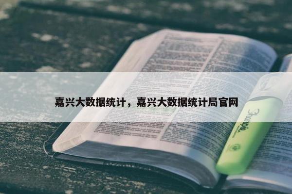 嘉兴大数据统计，嘉兴大数据统计局官网