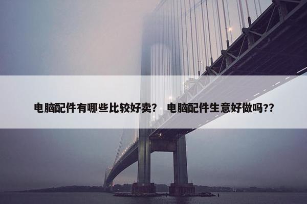 电脑配件有哪些比较好卖？ 电脑配件生意好做吗?？