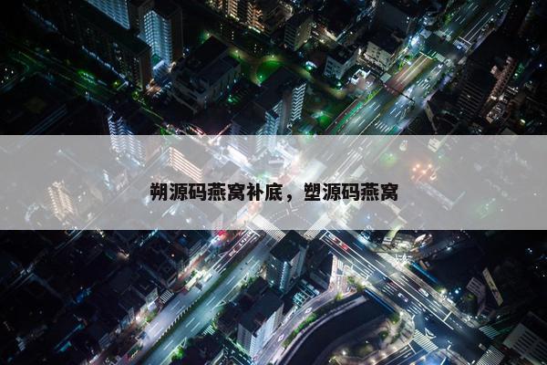 朔源码燕窝补底，塑源码燕窝