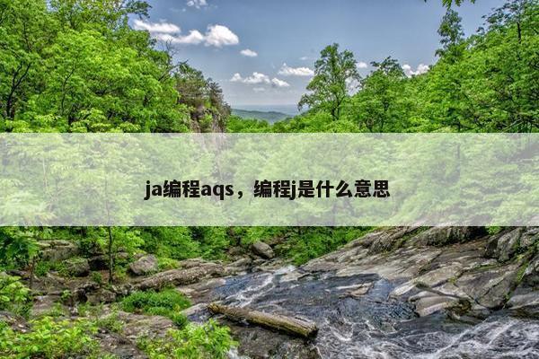 ja编程aqs，编程j是什么意思
