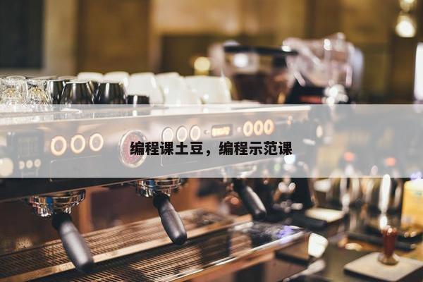 编程课土豆，编程示范课