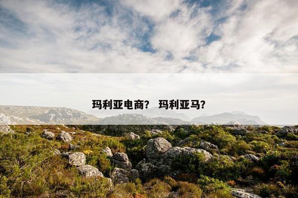 玛利亚电商？ 玛利亚马？