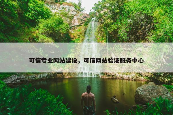 可信专业网站建设，可信网站验证服务中心