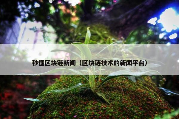 秒懂区块链新闻（区块链技术的新闻平台）