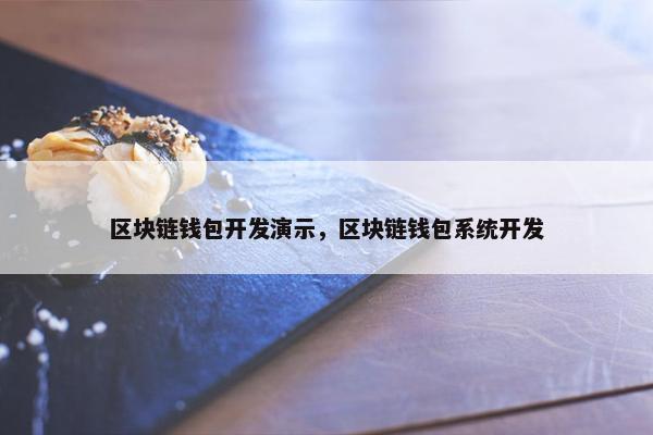 区块链钱包开发演示，区块链钱包系统开发