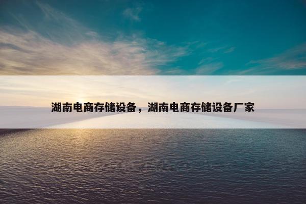 湖南电商存储设备，湖南电商存储设备厂家
