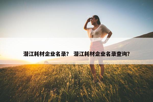 潜江耗材企业名录？ 潜江耗材企业名录查询？