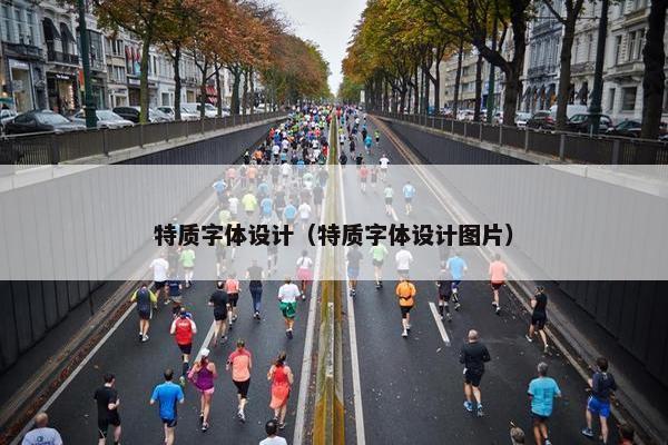 特质字体设计（特质字体设计图片）