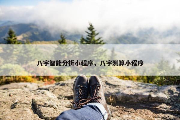 八字智能分析小程序，八字测算小程序