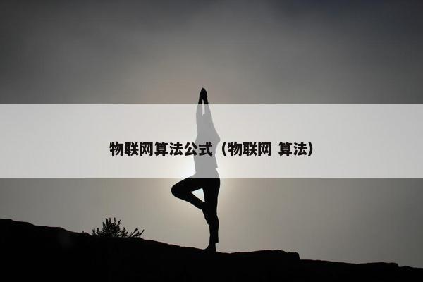 物联网算法公式（物联网 算法）