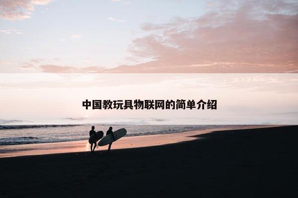 中国教玩具物联网的简单介绍