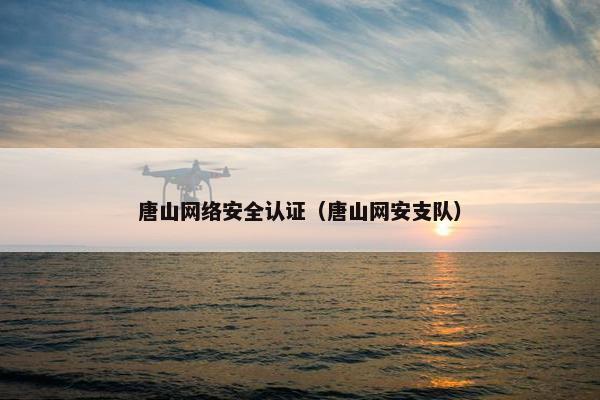 唐山网络安全认证（唐山网安支队）