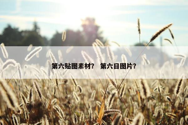第六贴图素材？ 第六日图片？