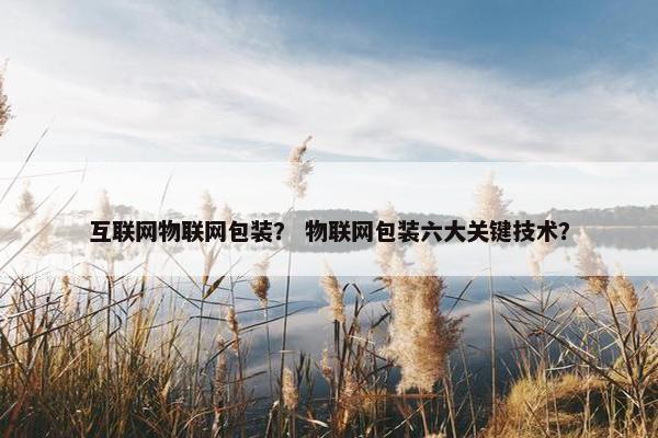 互联网物联网包装？ 物联网包装六大关键技术？