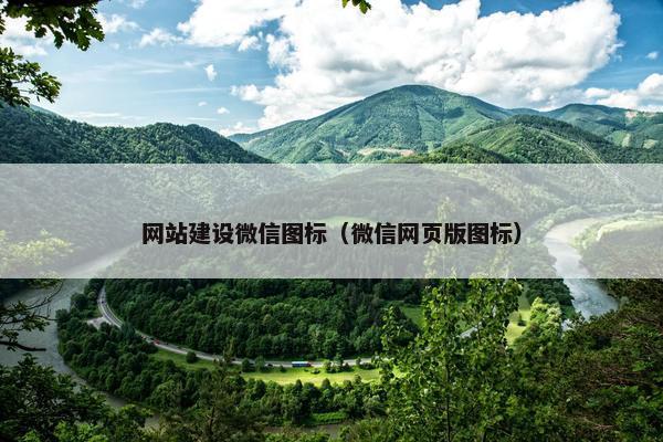 网站建设微信图标（微信网页版图标）