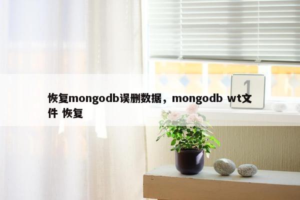 恢复mongodb误删数据，mongodb wt文件 恢复
