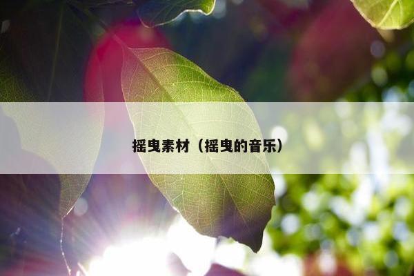 摇曳素材（摇曳的音乐）