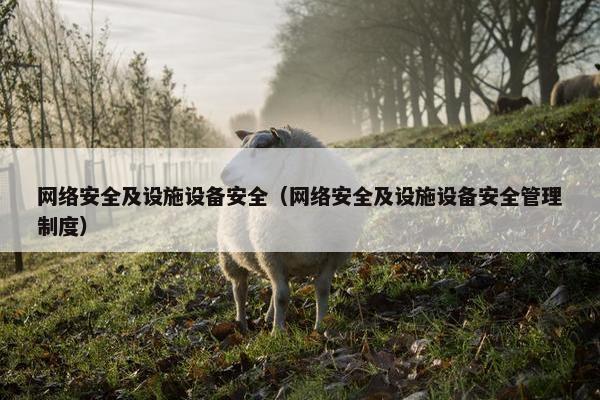网络安全及设施设备安全（网络安全及设施设备安全管理制度）
