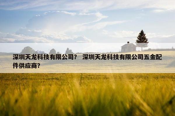 深圳天龙科技有限公司？ 深圳天龙科技有限公司五金配件供应商？