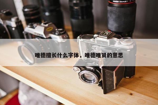 唯德擅长什么字体，唯德唯贤的意思
