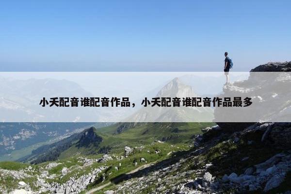 小夭配音谁配音作品，小夭配音谁配音作品最多