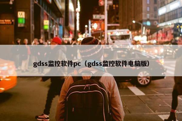gdss监控软件pc（gdss监控软件电脑版）