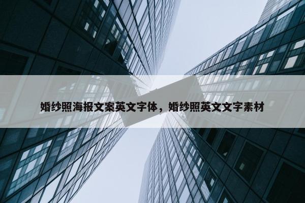 婚纱照海报文案英文字体，婚纱照英文文字素材