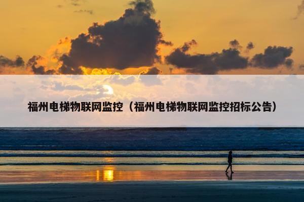 福州电梯物联网监控（福州电梯物联网监控招标公告）