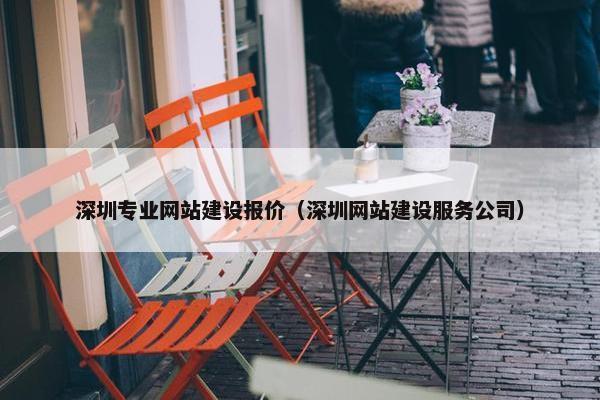 深圳专业网站建设报价（深圳网站建设服务公司）
